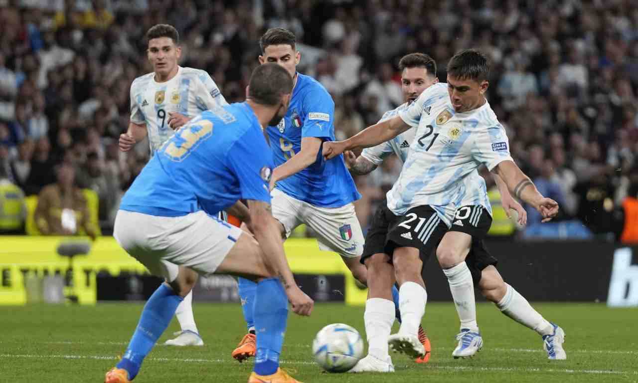 Dybala in azione contro l'Italia