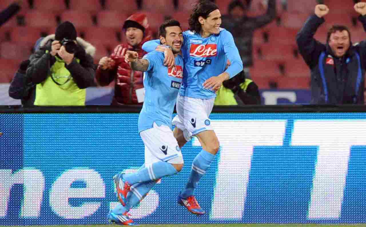 Lavezzi con Cavani 