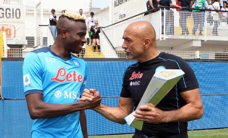 Victor Osimhen e Luciano Spalletti