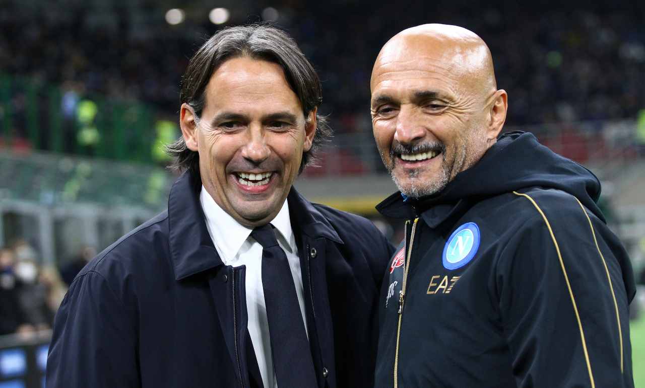 Luciano Spalletti con Simone Inzaghi 