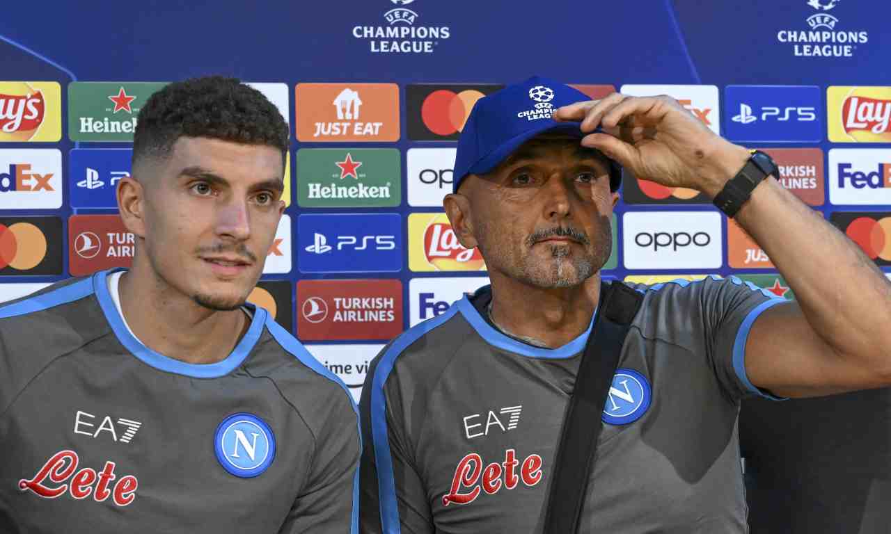 Spalletti con Di Lorenzo 