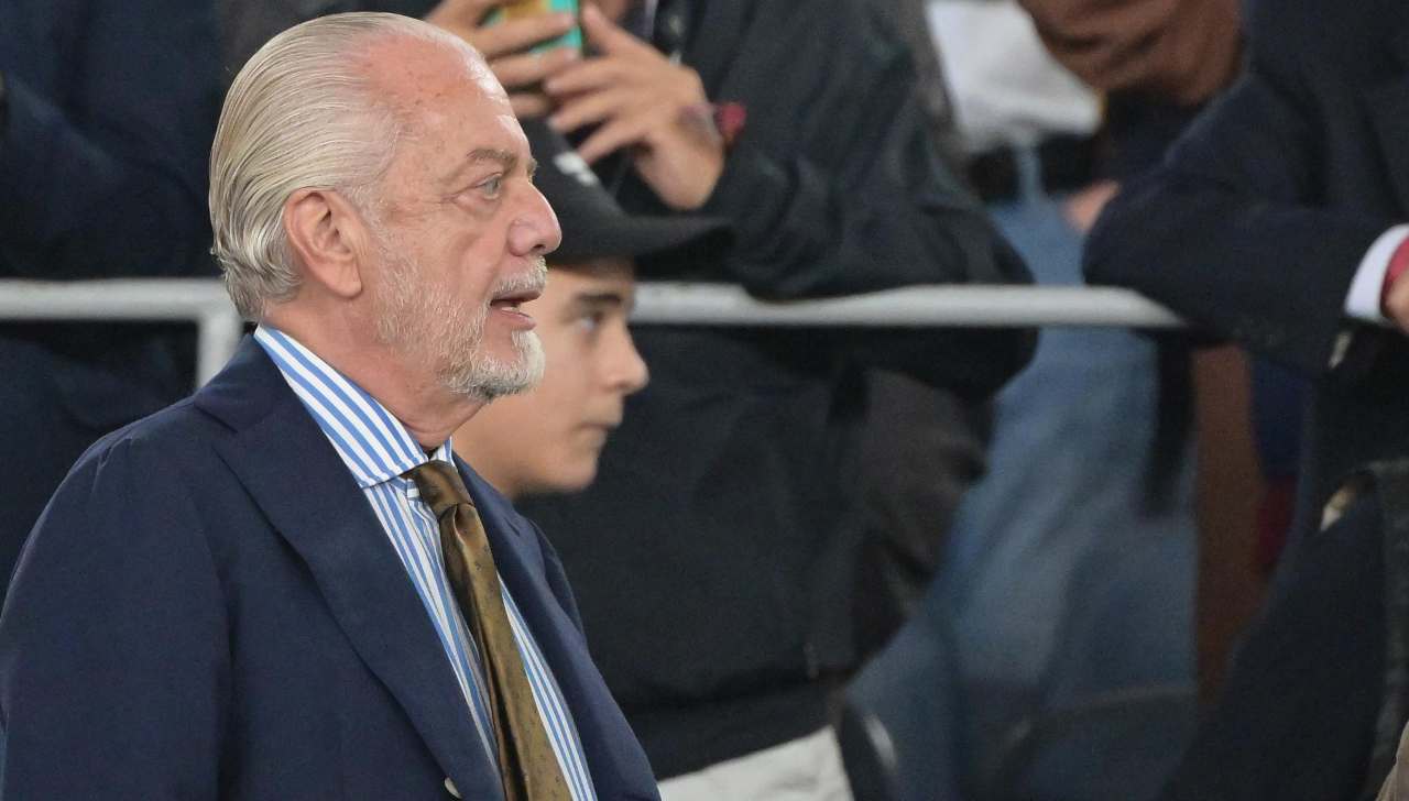 Aurelio De Laurentiis all'Olimpico 