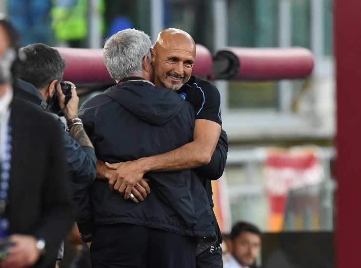 Mourinho Spalletti Abbraccio