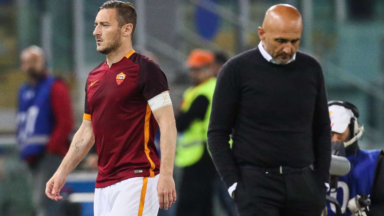 Francesco Totti e Luciano Spalletti