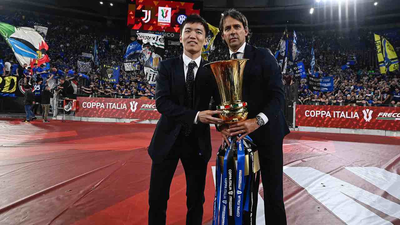 Steven Zhang e Simone Inzaghi Inter