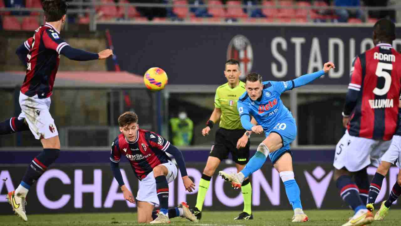 Zielinski in Bologna-Napoli