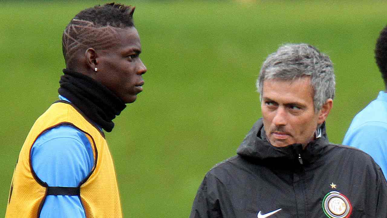 Mario Balotelli e José Mourinho - Napolicalciolive.com