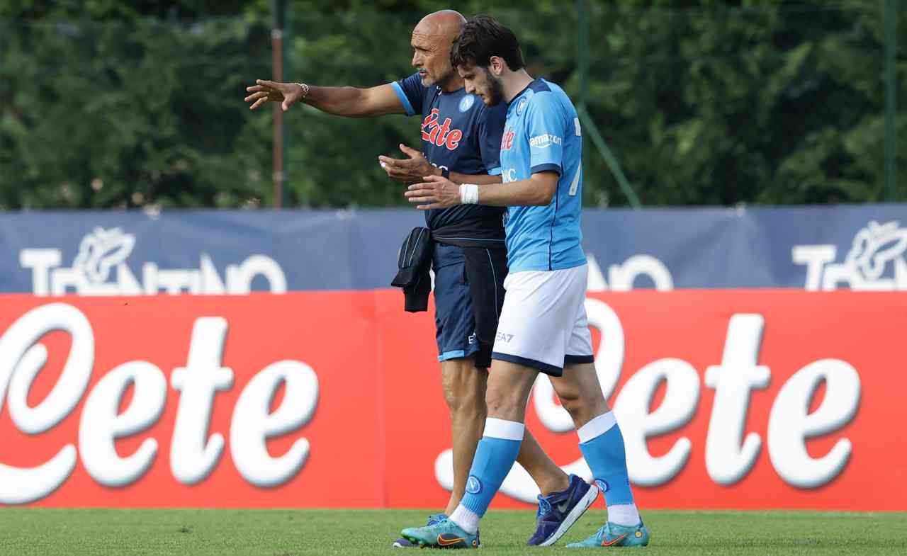 Kvaratskhelia con Spalletti 