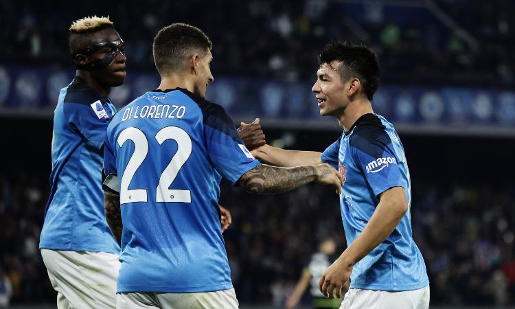 Hirving Lozano Napoli Empoli esultanza