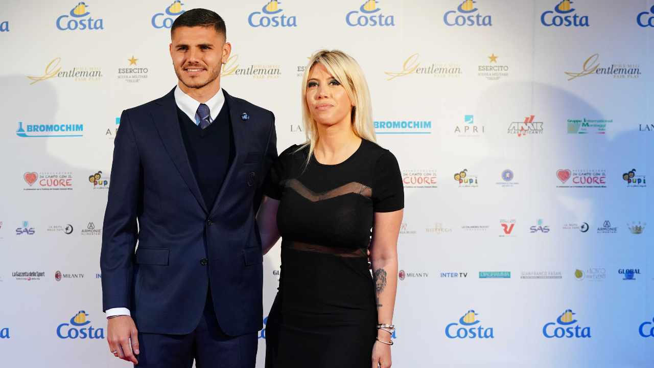 Icardi e Wanda Nara (LaPresse) napolicalciolive.com