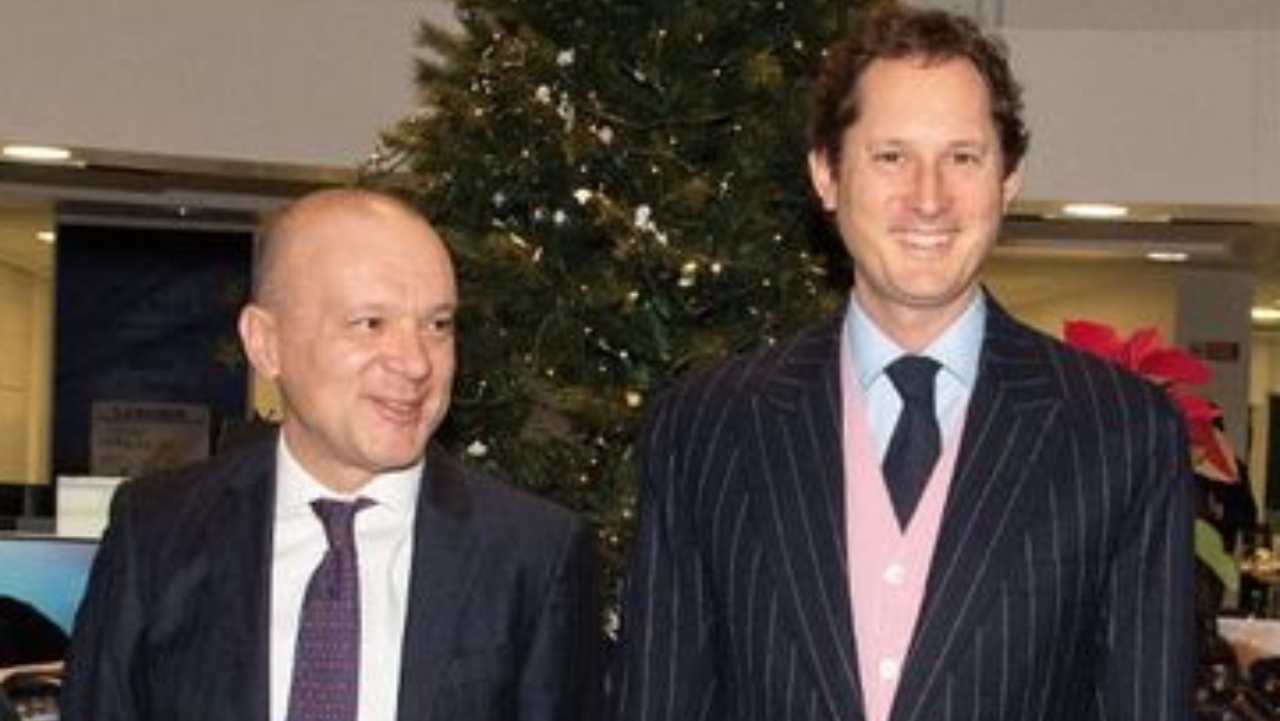 Maurizio Scanavino e John Elkann (credit: La Stampa) - Napolicalciolive.com