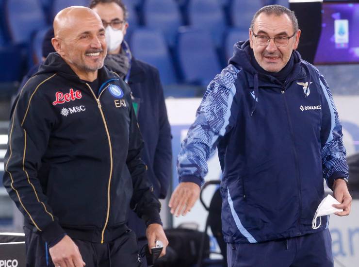 Spalletti e Sarri (Ansa) 12112022 Napolicalciolive.com