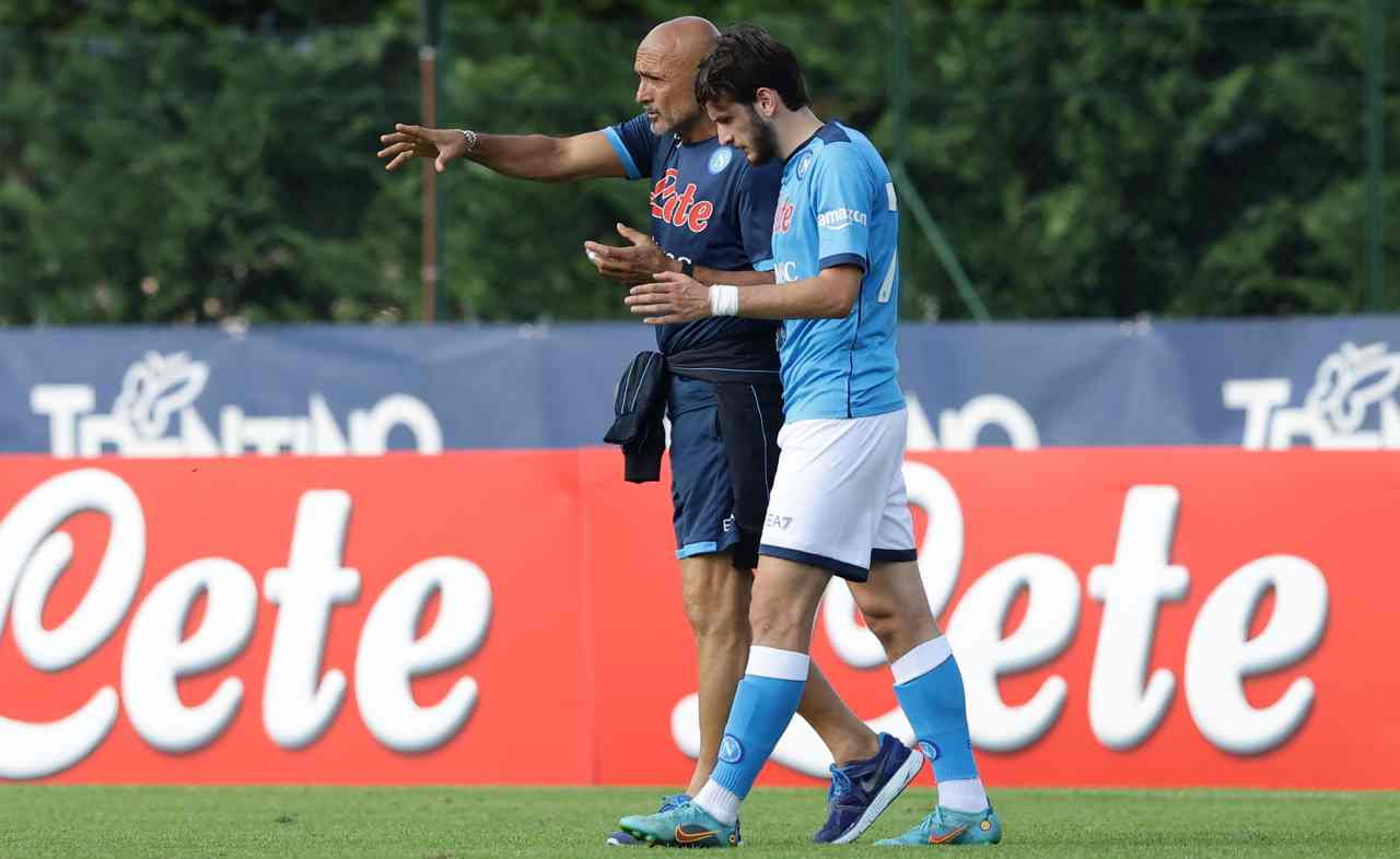 Kvaratskhelia con Spalletti 