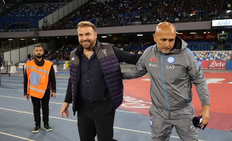 Paolo Zanetti e Luciano Spalletti nel pre-partita di Napoli-Empoli