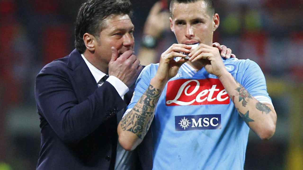 Mazzarri e Hamsik - napolicalciolive.com