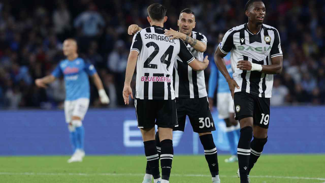 Lazar Samardzic sulta con l'Udinese - napolicalciolive.com