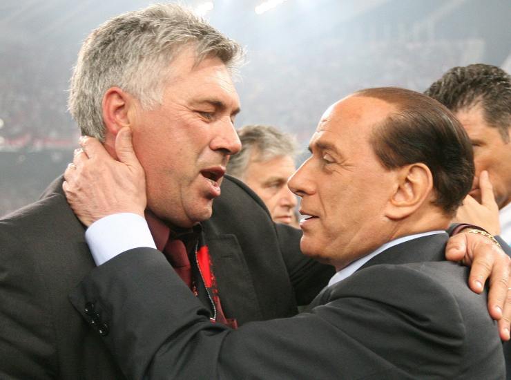 Ancelotti e Berlusconi ai tempi del Milan - Napolicalciolive.com