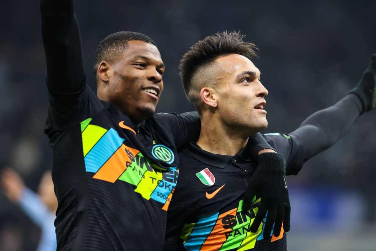 Denzel Dumfries e Lautaro Martinez (credit: TEAMtalk) - Napolicalciolive.com