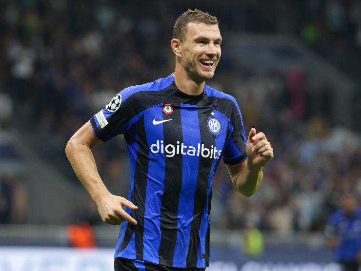 Edin Dzeko, attaccante dell'Inter - Napolicalciolive.com