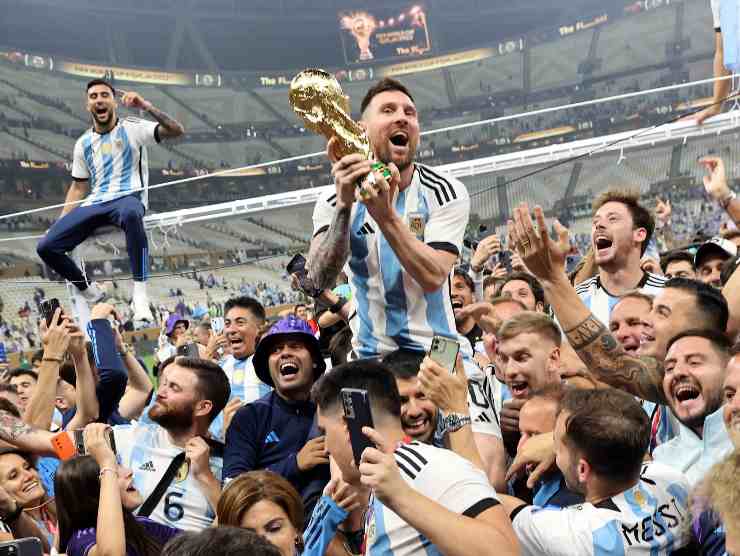 Gli argentini festeggiano la vittoria del Mondiale - Napolicalciolive.com