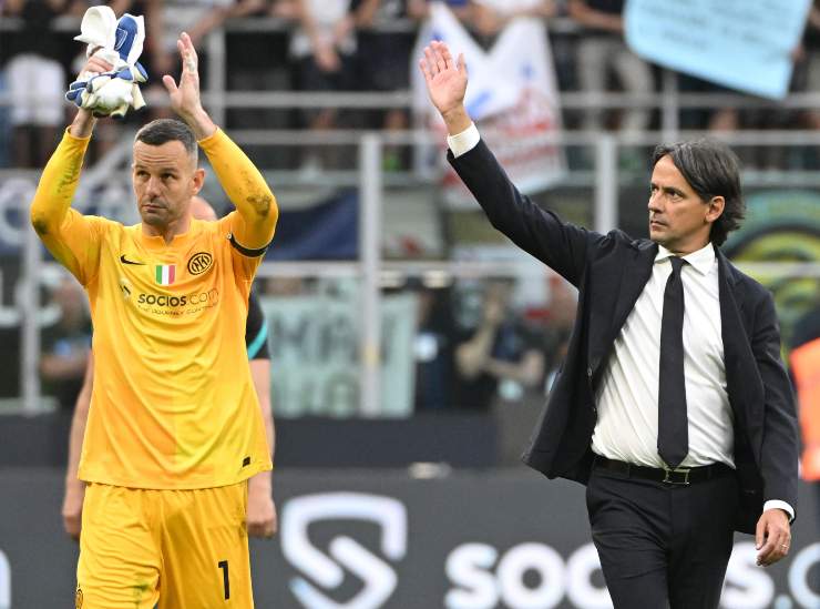 Samir Handanovic e Simone Inzaghi - Napolicalciolive.com