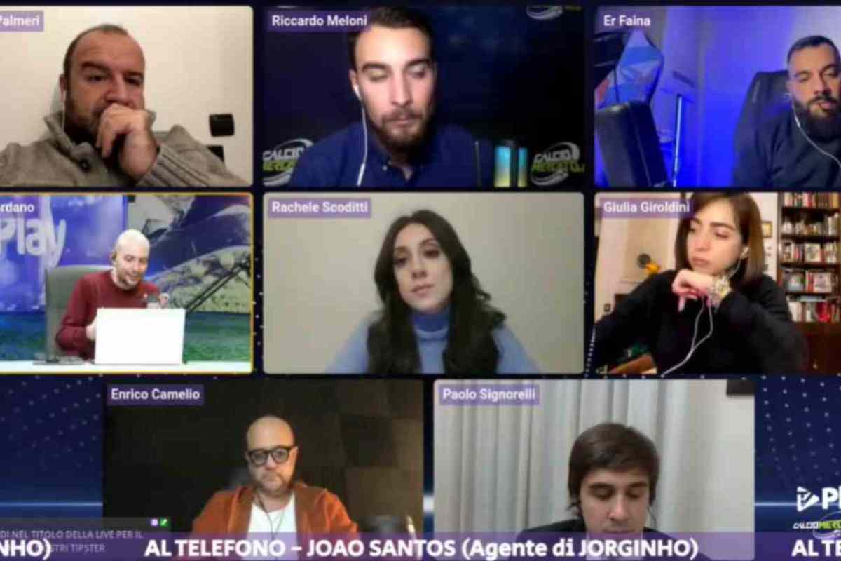 Joao Santos in collegamento telefonico con TVPlay