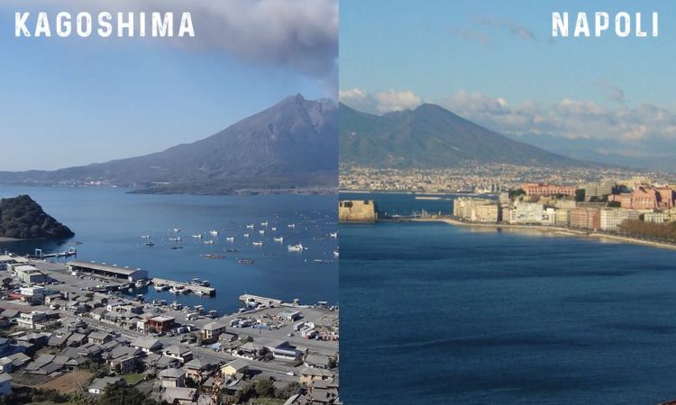 Kagoshima e Napoli (Facebook Ambasciata del Giappone in Italia) - napolicalciolive.com