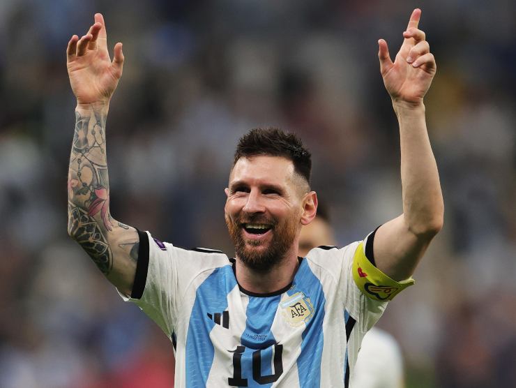 Leo Messi con la maglia dell'Argentina - Napolicalciolive.com