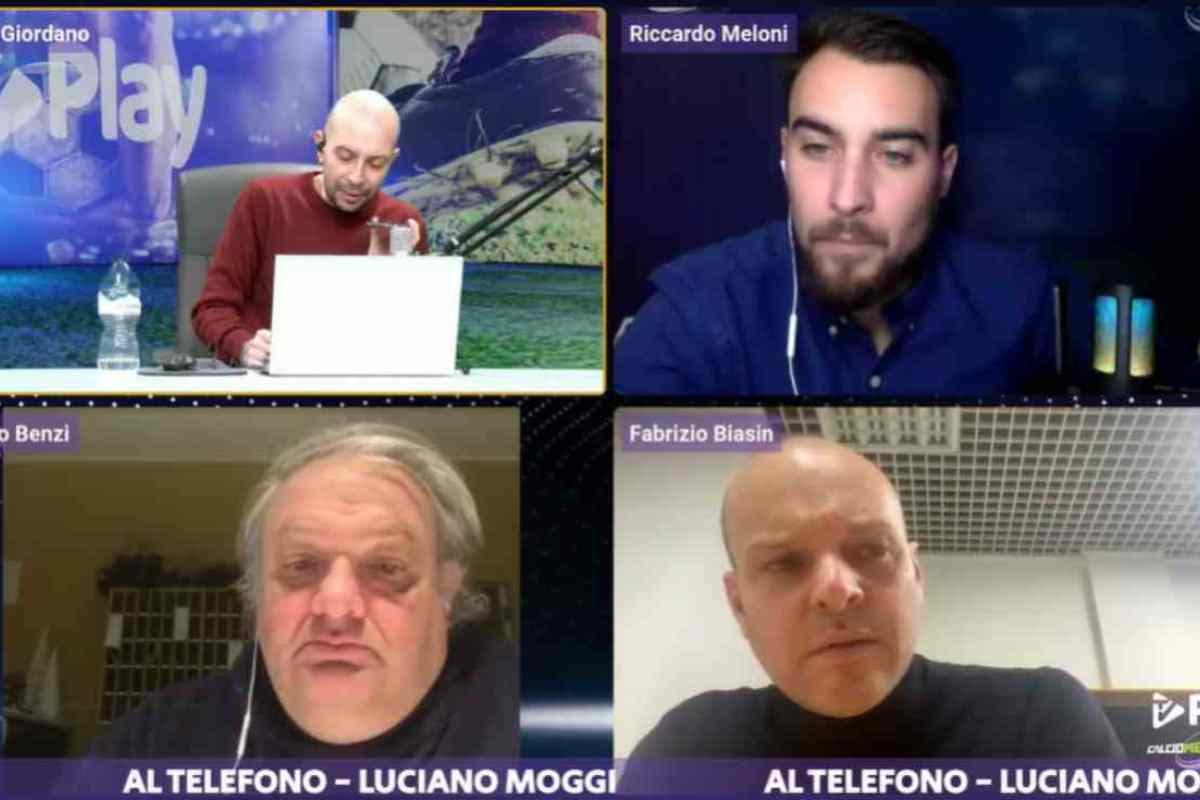 Luciano Moggi in collegamento con TVPlay napolicalciolive.com 30122022