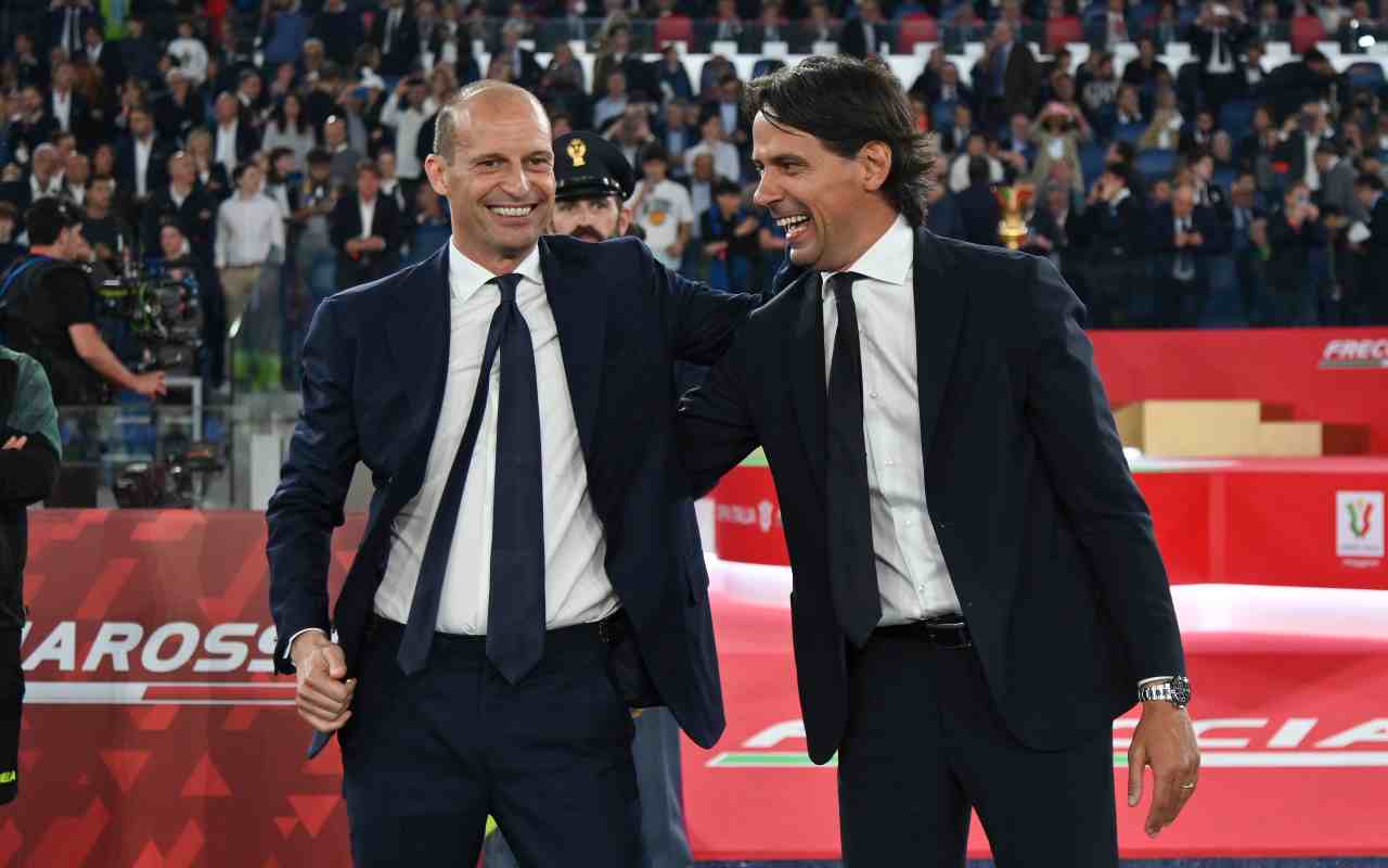 Massimiliano Allegri e Simone Inzaghi napolicalciolive.com 16122022