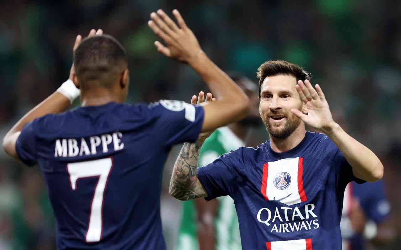 Mbappé Messi Qatar