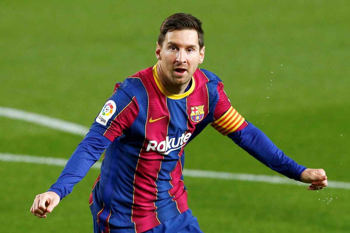 Messi con la maglia del Barcellona - Napolicalciolive.com