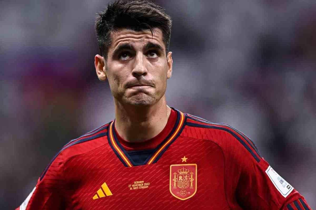 Morata in campo con la Spagna - napolicalciolive.com 24122022