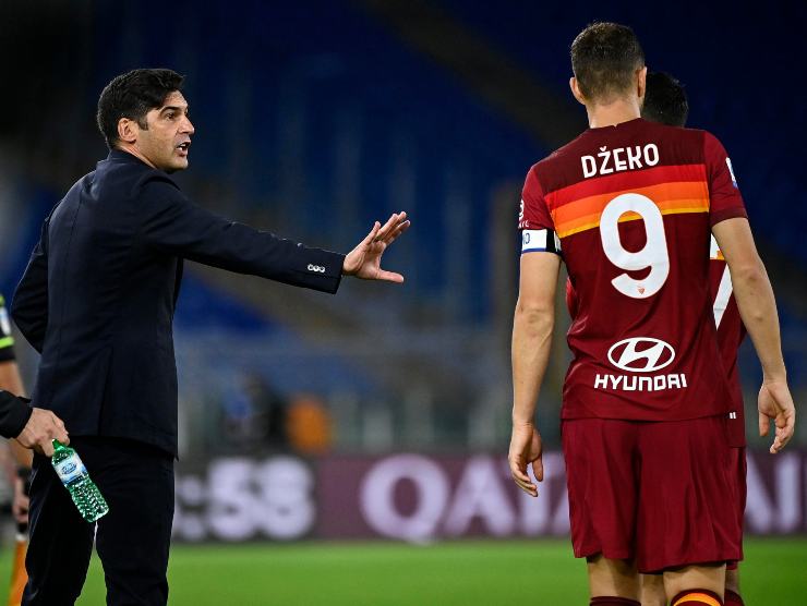 Paulo Fonseca ed Edin Dzeko - Napolicalciolive.com