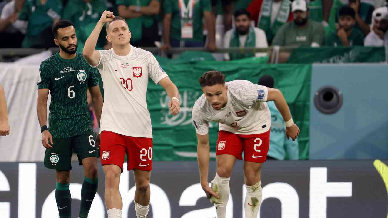 Piotr Zielinski con la Polonia al Mondiale napolicalciolive.com 02122022