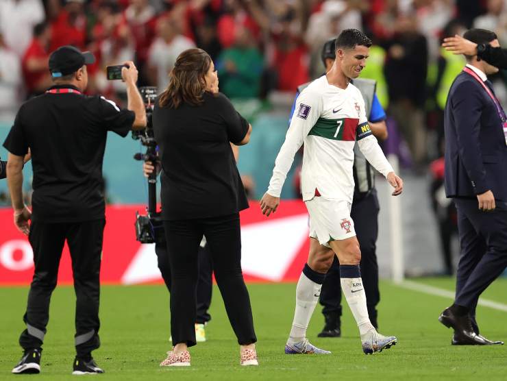 Ronaldo abbandona il campo dopo la sconfitta contro il Marocco - Napolicalciolive.com