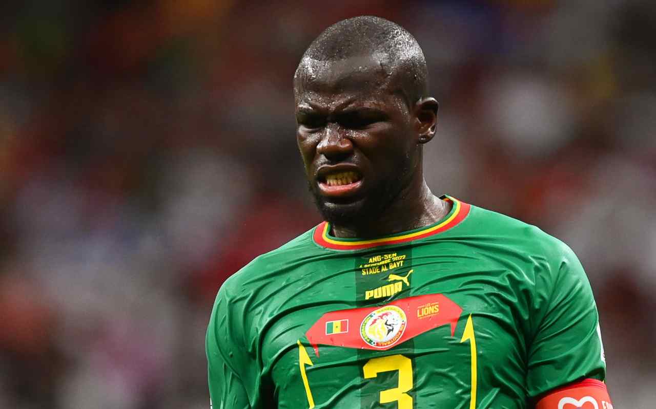 Koulibaly con la maglia del Senegal