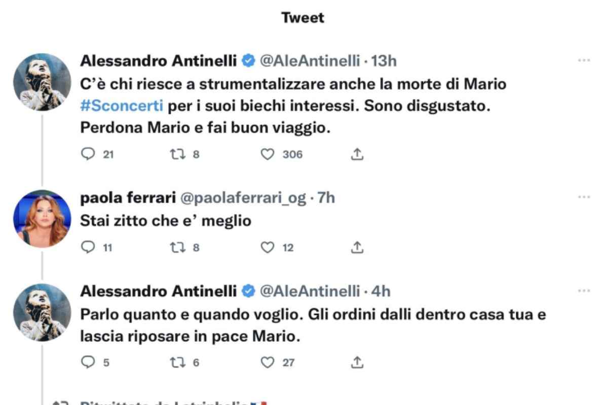 Una parte della discussione tra la Ferrari ed Antinelli - Napolicalciolive.com