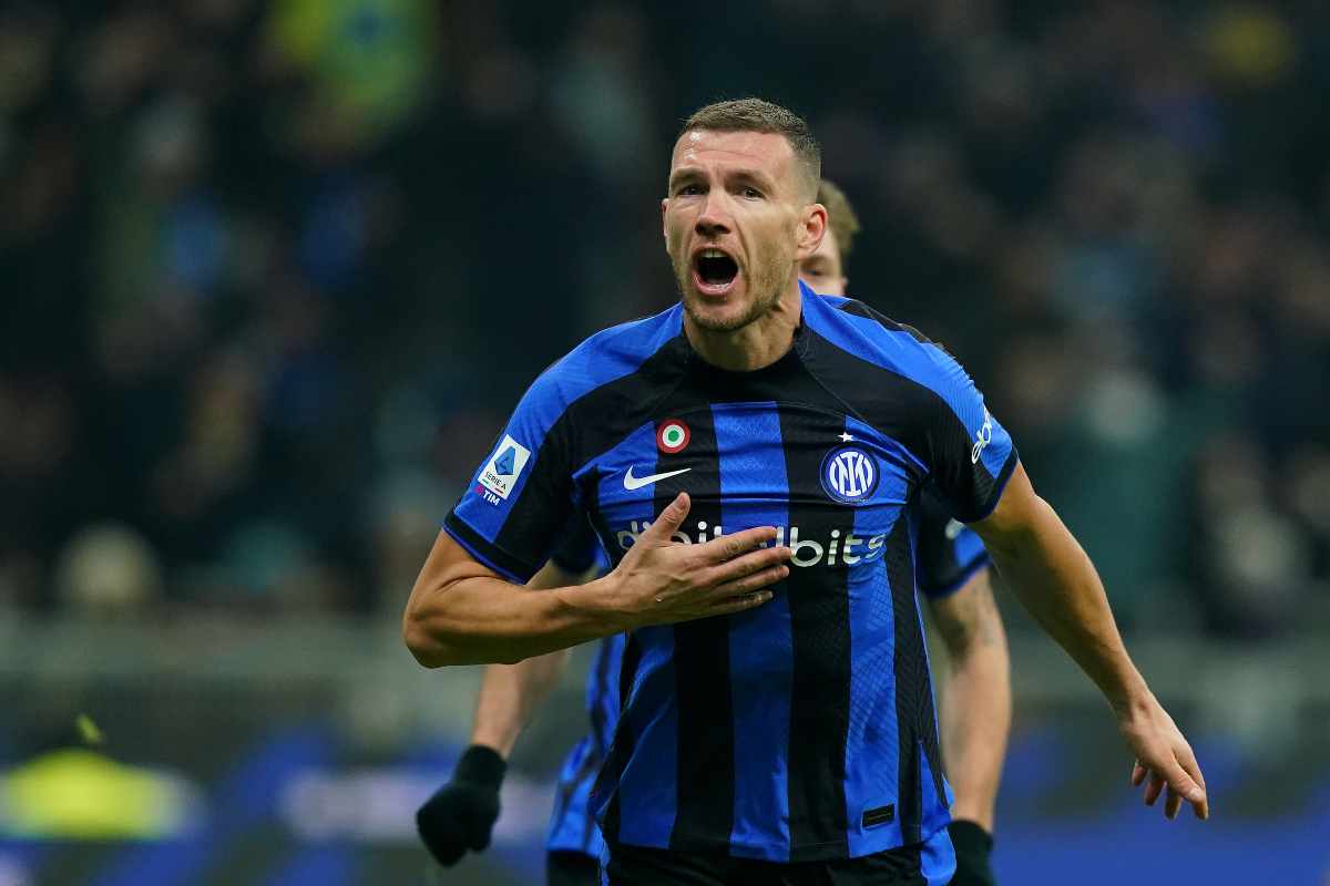 Edin Dzeko esulta dopo il gol - napolicalciolive.com