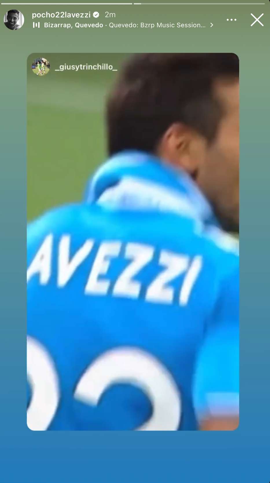 Storia Instagram Lavezzi