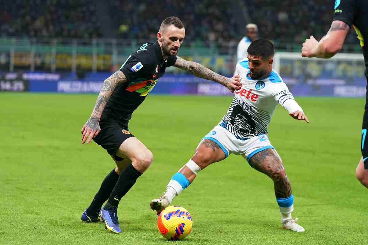 Marcelo Brozovic durante l'ultimo Inter-Napoli napolicalciolive.com 03012023