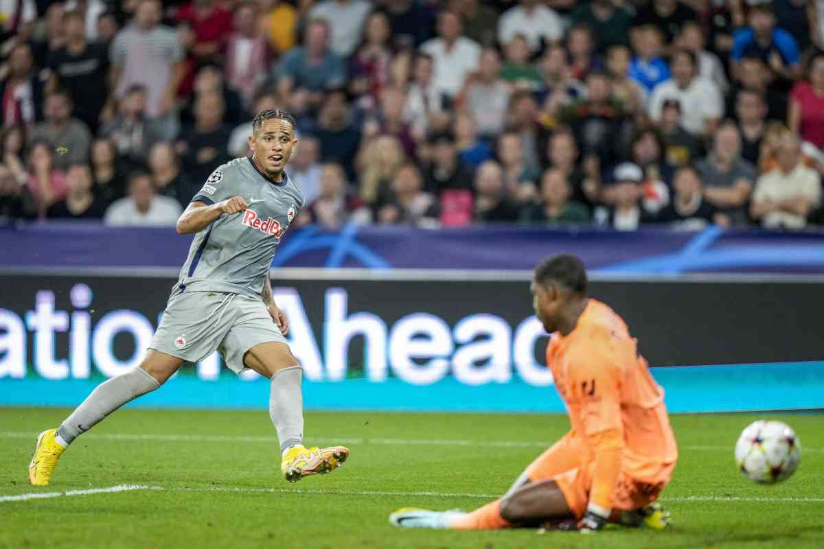 Gol di Okafor contro il Milan in Champions League - Napolicalciolive.com