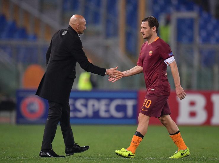 Spalletti Totti Roma