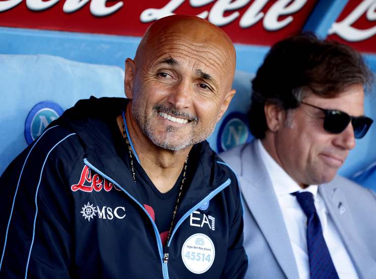 Napoli Spalletti sorridente