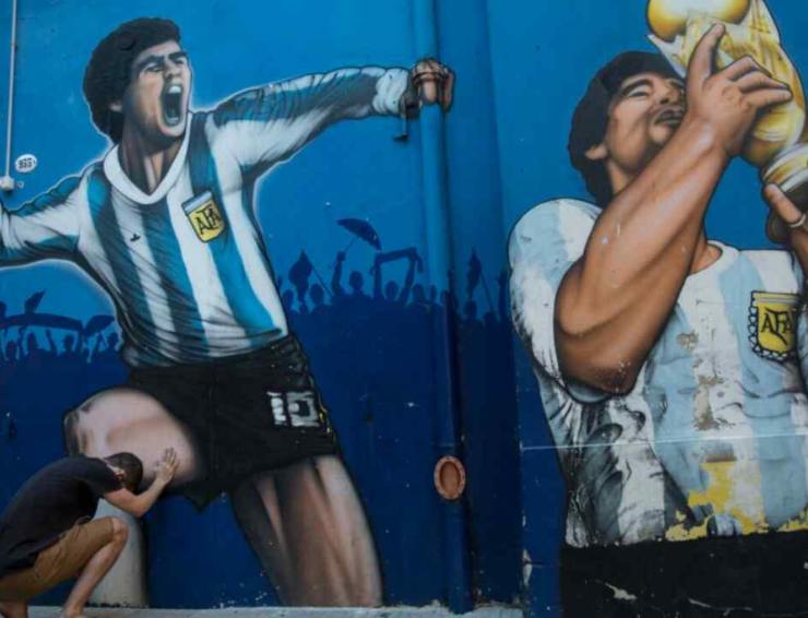 Murales dedicato a Maradona