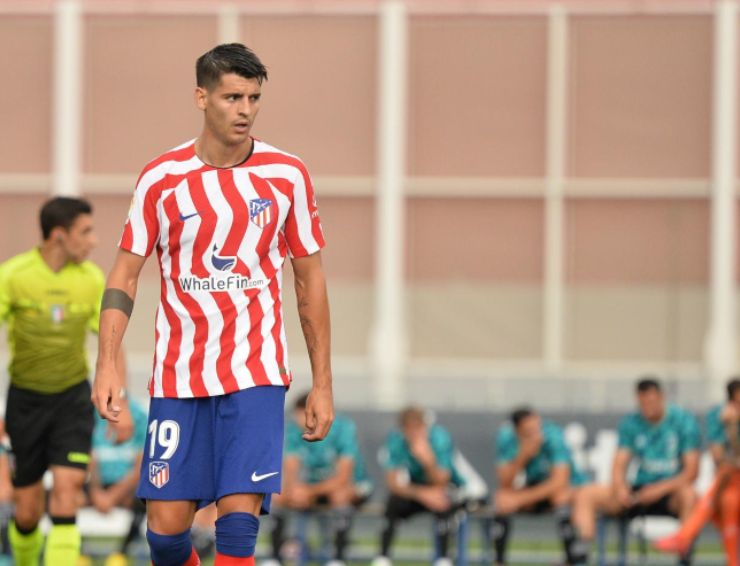 Morata in azione con l'Atletico