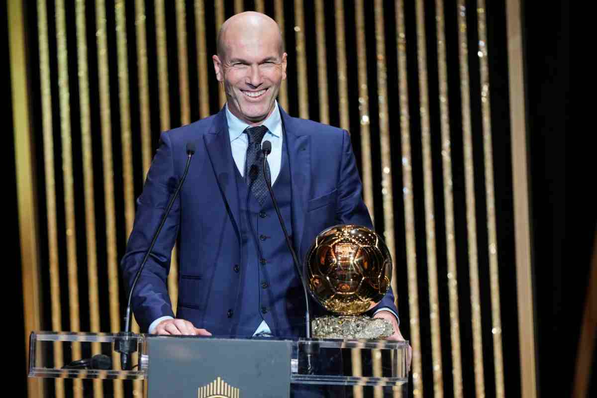 Zidane alla cerimonia del pallone d'oro