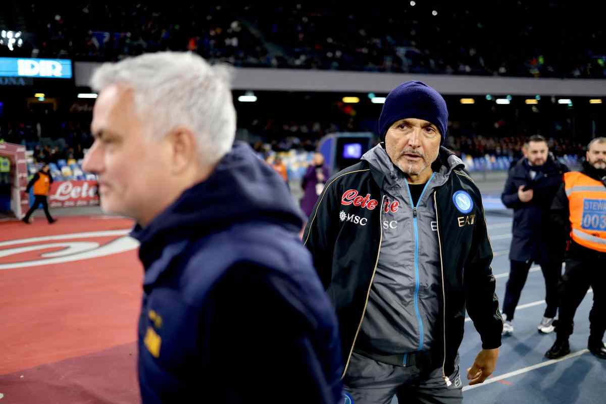 Spalletti guarda Mourino 