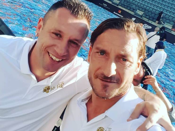 Cassano Totti selfie insieme