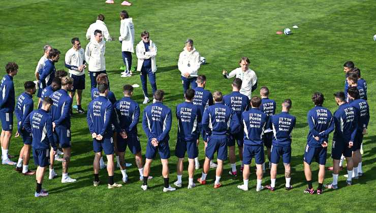 Italia, novità sul campo di allenamento